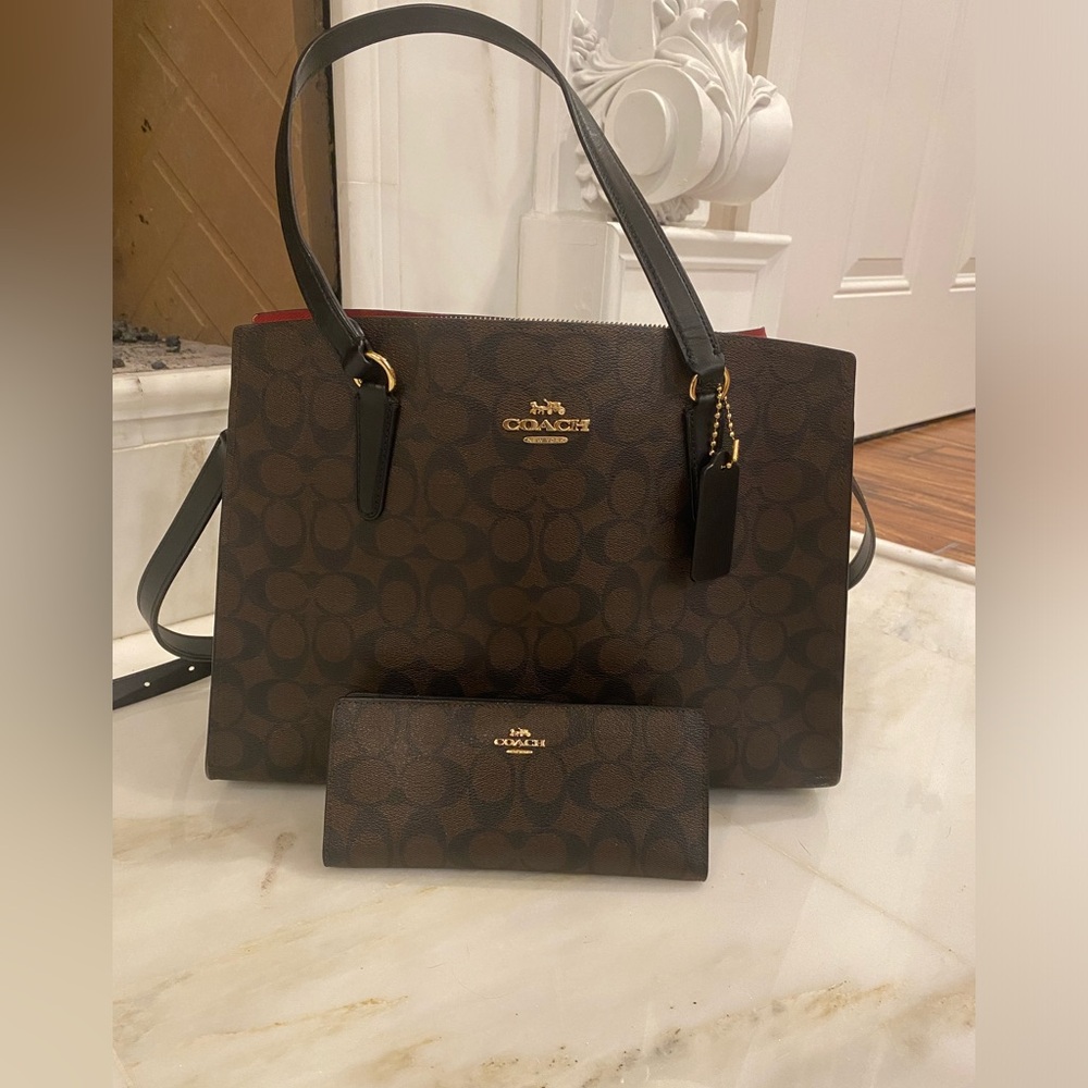 Coach Shoulder Bag and Matching Wallet
